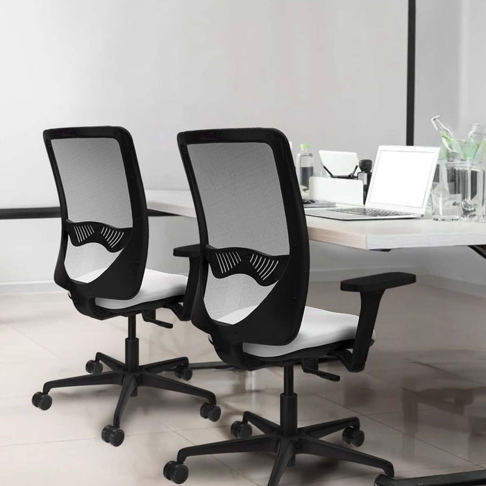 PIQUERAS Y CRESPO Silla de oficina Zulema Morado y Blanco con Mecanismo Sincro PIQUERAS Y CRESPO Silla de oficina Zulema Morado y Blanco con Mecanismo Sincro