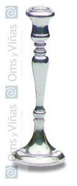 MEPRA Candelero Italia Plateado, Orfebrería, Altura 24 cm