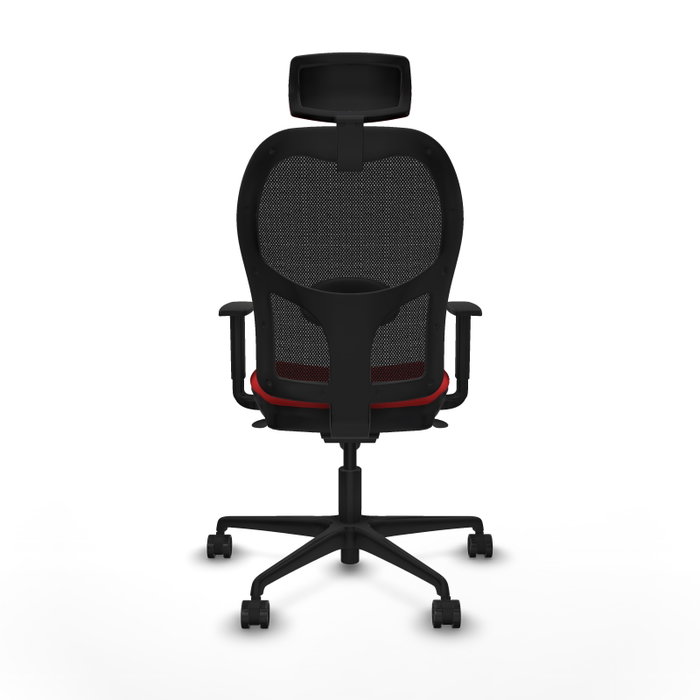 PIQUERAS Y CRESPO Silla de oficina Jorquera Roja y Negra PIQUERAS Y CRESPO Silla de oficina Jorquera Roja y Negra