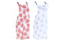 DKD Home Decor Delantal Atlantico Coral 22 Azul Fucsia Polyester Set de 2 piezas 80 x 0.5 x 60 cm