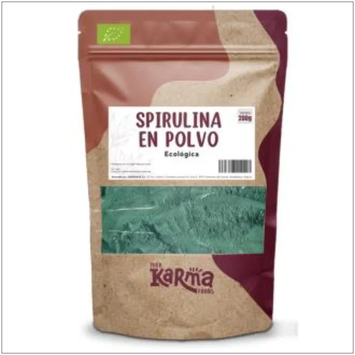 KARMA Spirulina en Polvo - 200 Gramos - Superalimento Ecológico KARMA Spirulina en Polvo - 200 Gramos - Superalimento Ecológico