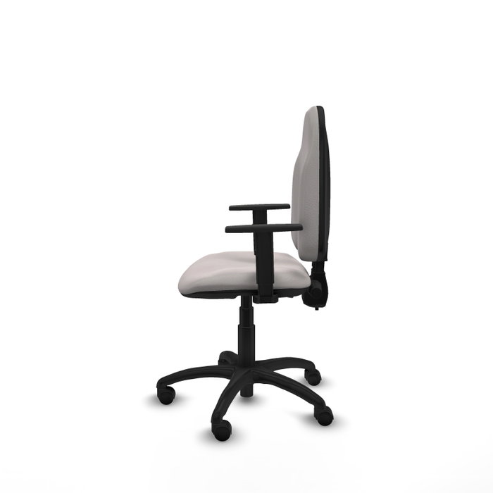 PIQUERAS Y CRESPO Silla de oficina Algarra en Blanco con Brazos 1D
