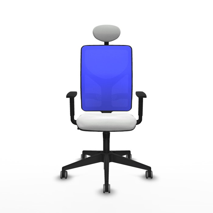 PIQUERAS Y CRESPO Silla de oficina Motilla con mecanismo Sincro, Azul y Blanco PIQUERAS Y CRESPO Silla de oficina Motilla con mecanismo Sincro, Azul y Blanco