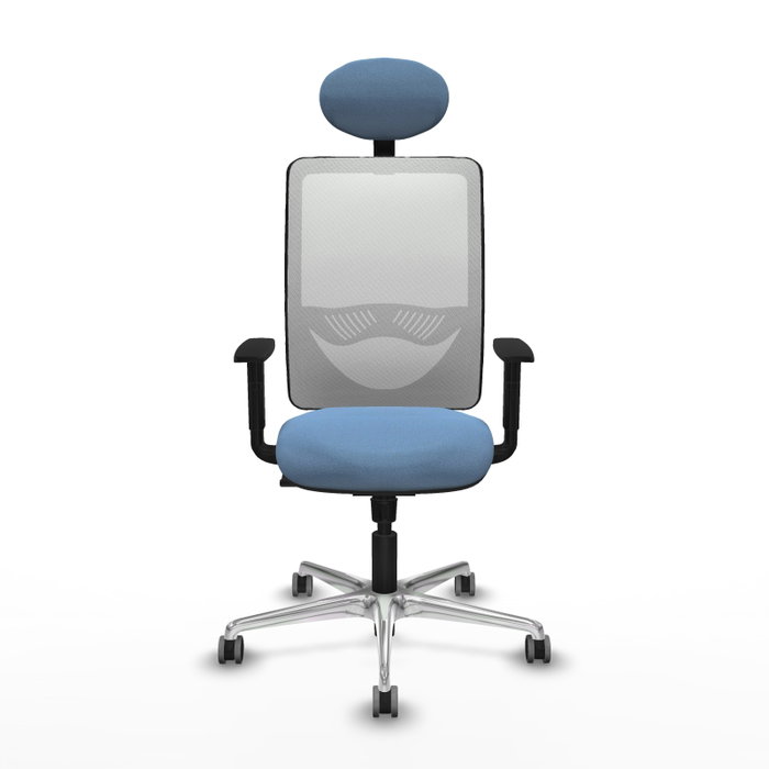 PIQUERAS Y CRESPO Silla de oficina Zulema Azul cielo y Blanco PIQUERAS Y CRESPO Silla de oficina Zulema Azul cielo y Blanco