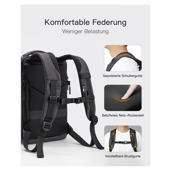 Inateck Mochila para portátil BP03006 14" Negro Unisex Compartimento para portátil Inateck Mochila para portátil BP03006 14" Negro Unisex Compartimento para portátil