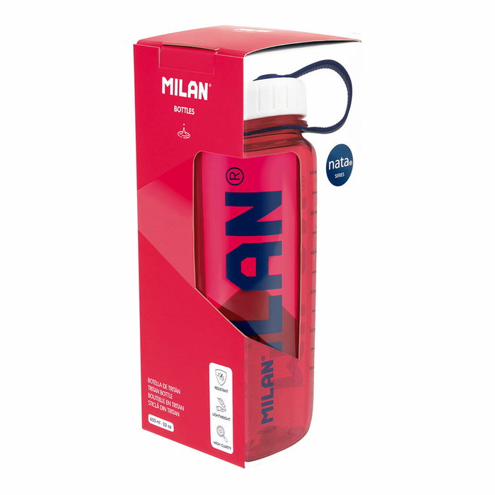 Milan Botella de tritán nata 624 rosa 650 ml