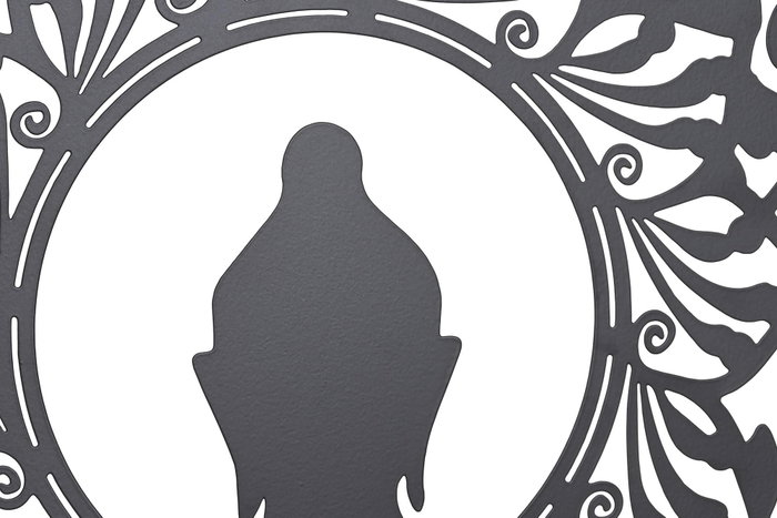 DKD Home Decor Decoración de Pared Metal Buda Surtido 2 Unidades 40x40 cm
