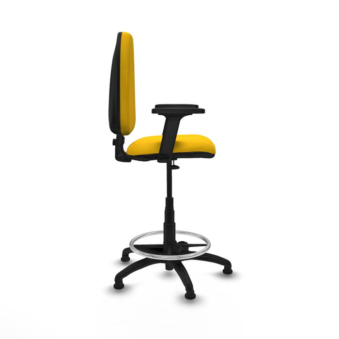 PIQUERAS Y CRESPO Taburete Aýna Amarillo con Brazos 2D PIQUERAS Y CRESPO Taburete Aýna Amarillo con Brazos 2D
