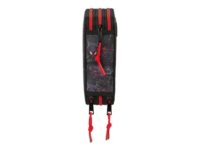 Safta Plumier Escolar Triple Cremallera, Colección Miles Morales, 37 Piezas, 195x125x55 mm Safta Plumier Escolar Triple Cremallera, Colección Miles Morales, 37 Piezas, 195x125x55 mm