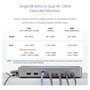 StarTech.com Docking Station USB4 40Gbps con Doble HDMI 4K y Ethernet 2,5GbE, Plata
