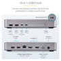 StarTech.com Docking Station USB4 40Gbps con Doble HDMI 4K y Ethernet 2,5GbE, Plata