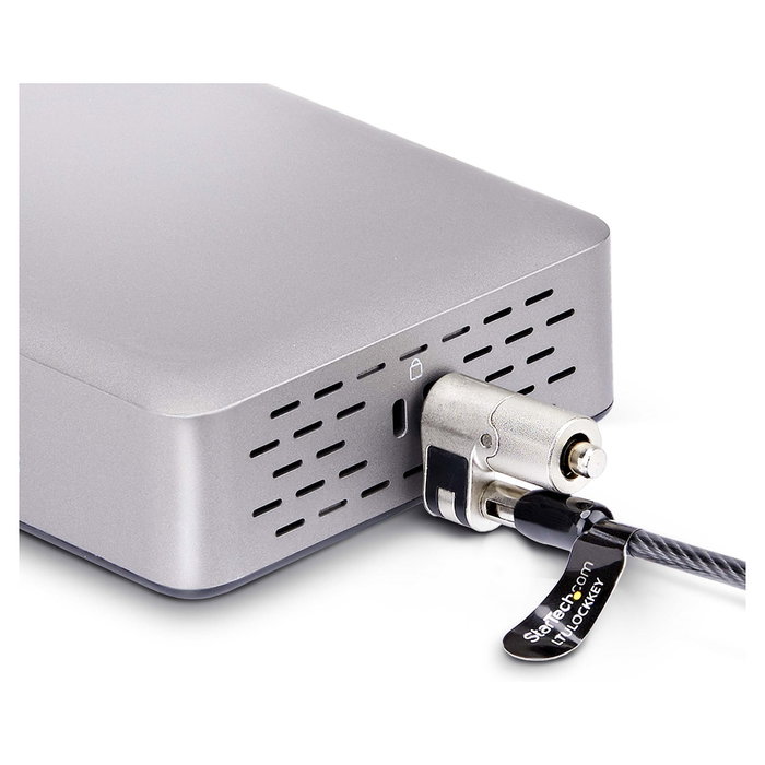 StarTech.com Docking Station USB4 40Gbps con Doble HDMI 4K y Ethernet 2,5GbE, Plata