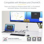 StarTech.com Docking Station USB4 40Gbps con Doble HDMI 4K y Ethernet 2,5GbE, Plata