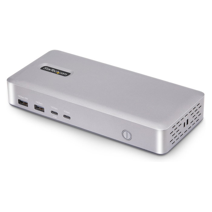 StarTech.com Docking Station USB4 40Gbps con Doble HDMI 4K y Ethernet 2,5GbE, Plata