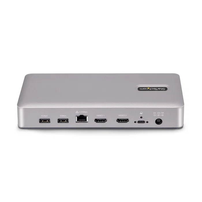 StarTech Docking Station USB4 155UE-USB4-DOCK, USB-C 40Gbps con Dual HDMI para 2 Monitores 4K 120Hz, 100W Power Delivery, Ethernet 2.5G, Hub USB 6 Puertos (10Gbps), Plata StarTech Docking Station USB4 155UE-USB4-DOCK, USB-C 40Gbps con Dual HDMI para 2 Monitores 4K 120Hz, 100W Power Delivery, Ethernet 2.5G, Hub USB 6 Puertos (10Gbps), Plata