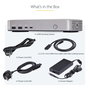 Startech Base USB4 Docking Station USB-C 40Gbps, Doble HDMI, Hasta 2x 4K 60Hz 4:4:4 o 2x 4K 120Hz 4:2:2