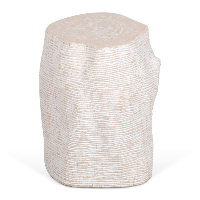 DKD Home Decor Mesita Auxiliar de Madera Mungur Tallada