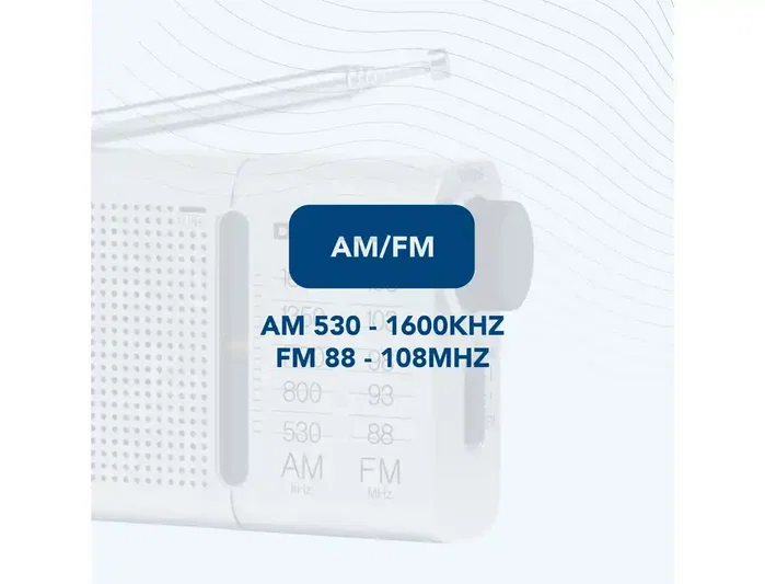 Daewoo Radio portátil DW1037 plata
