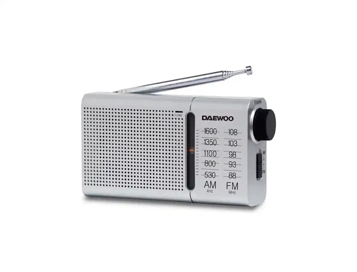 Daewoo Radio portátil DW1037 plata