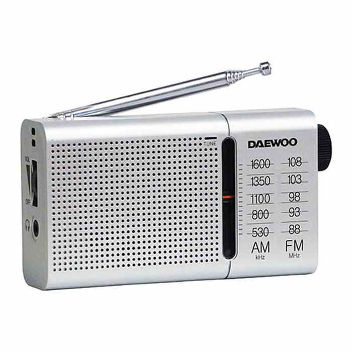 Daewoo Radio portátil DW1037 plata