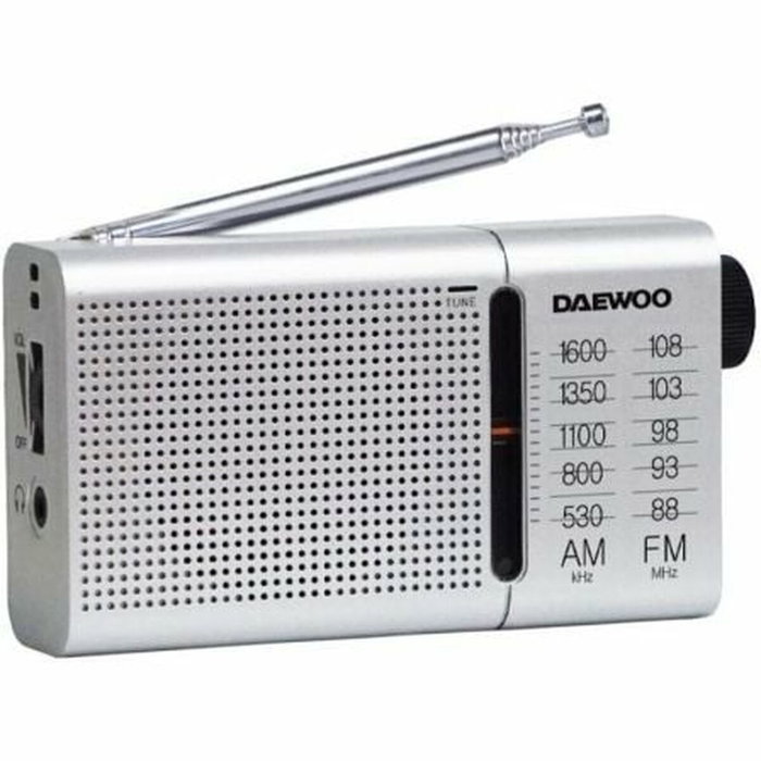 Daewoo Radio portátil DW1037 plata