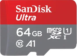 SanDisk Ultra 64 GB MicroSDXC UHS-I Clase 10 con adaptador