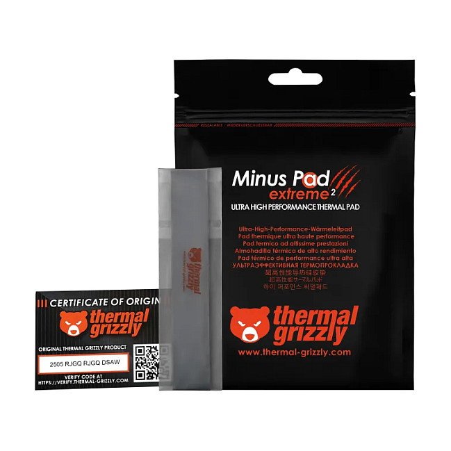 Thermal Grizzly Minus Pad extreme 2 120x20x0,5 mm Gris Thermal Grizzly Minus Pad extreme 2 120x20x0,5 mm Gris