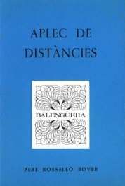 APLEC DE DISTANCIES, Pere Rossello - MOLL EDITORIAL