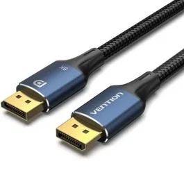 Vention Cable DisplayPort 1.4 HCELF Macho a Macho 8K 3m Azul Trenzado de Algodón