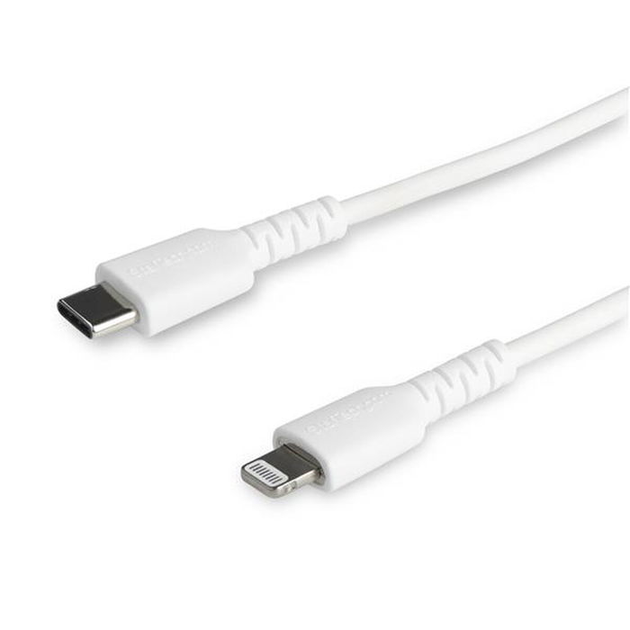 Cable USB a Lightning Startech RUSBCLTMM1MW Blanco 1 m Cable USB a Lightning Startech RUSBCLTMM1MW Blanco 1 m