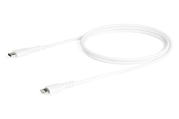 Startech.com Cable Lightning a USB-C de 1m - Certificado MFi - Adaptador USB Tipo C - Blanco - Compatible con iPhone, iPad, Mac