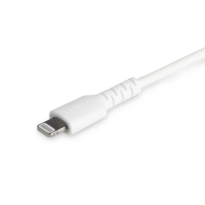 StarTech.com RUSBCLTMM1MW Cable USB-C a Lightning 1m Blanco - Certificado MFI - Reforzado con Fibra de Aramida - USB 2.0 480 Mbps - Carga y Sincronización para iPhone/iPad StarTech.com RUSBCLTMM1MW Cable USB-C a Lightning 1m Blanco - Certificado MFI - Reforzado con Fibra de Aramida - USB 2.0 480 Mbps - Carga y Sincronización para iPhone/iPad