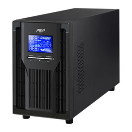 FSP Champ 1K UPS Online Doble Conversión 1000VA 900W 3xIEC USB RS-232 Torre Negro