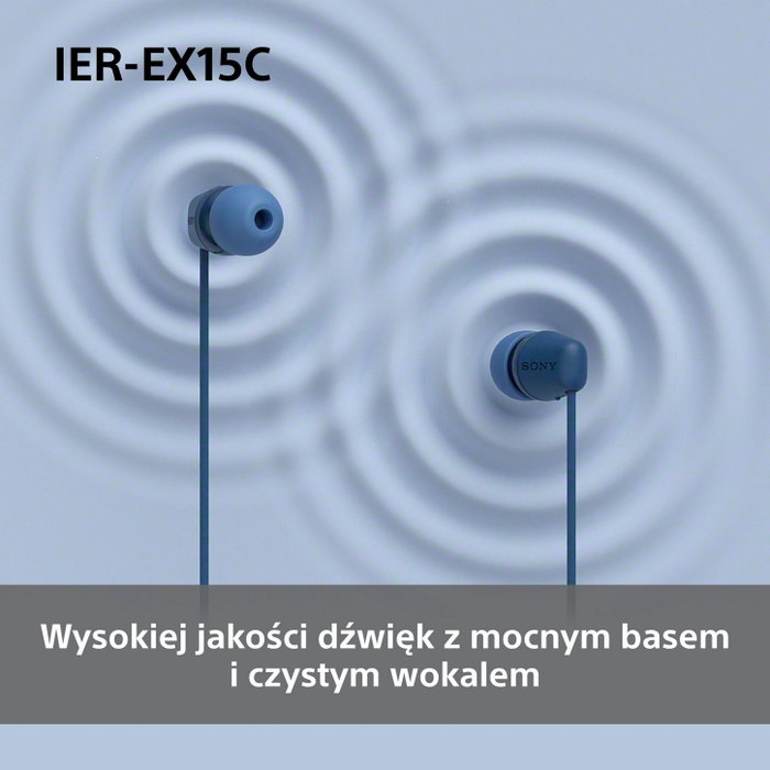 Sony IER-EX15C Auriculares Intraurales USB-C Azul