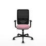 PIQUERAS Y CRESPO Silla de oficina Zulema con mecanismo Sincro, Rosa y Negro