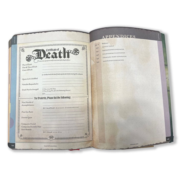 Libreta A5 Player's Journal Sage Green Shield