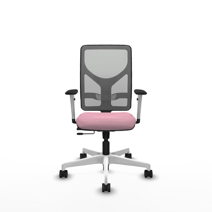 PIQUERAS Y CRESPO Silla de oficina Motilla Rosa con Malla Gris PIQUERAS Y CRESPO Silla de oficina Motilla Rosa con Malla Gris