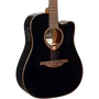 LAG Guitarra Acústica Dreadnought Cutaway Tramontane 118 A/E Electroacústica Negra Brillante