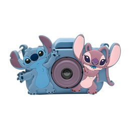Lexibook Cámara de Fotos Digital Infantil Disney Stitch y Angel para Niños +3 Años DJ078D - Resistente a Caídas y Golpes