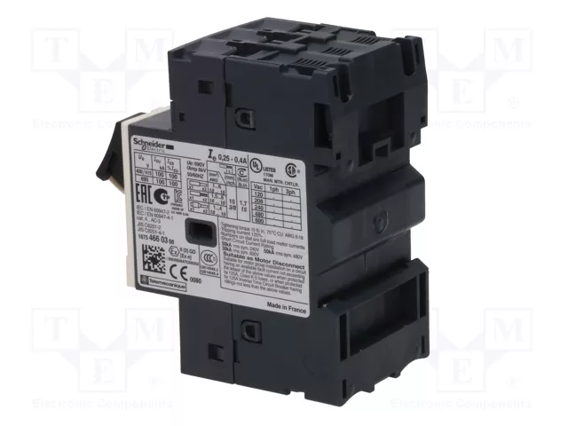 SCHNEIDER ELECTRIC GV2ME03 Interruptor motorizado 0,09kW 230-690VAC