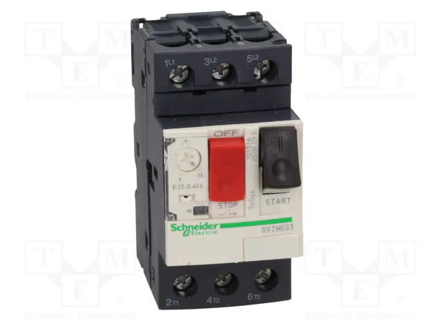 SCHNEIDER ELECTRIC GV2ME03 Interruptor motorizado 0,09kW 230-690VAC