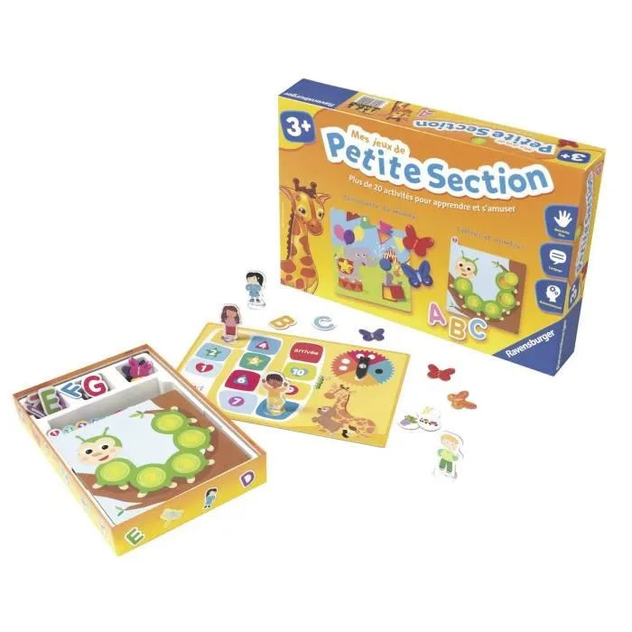 Ravensburger My Small Section Games Juego Educativo con 10 Actividades para Aprender Letras, Números y Más, Niños y Niñas a partir de 3 Años