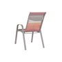 DKD Home Decor Mesa de Acero y Cristal para Terraza y Jardín, Color Verde Jade y Multicolor, Apilable, 60x60x70 cm, Sunset26