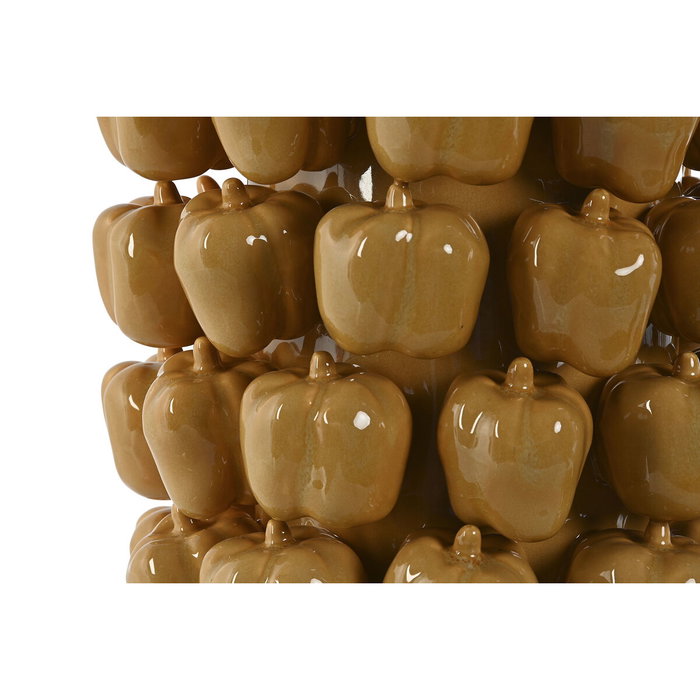 DKD Home Decor Jarrón de Gres Pimientas Amarillo