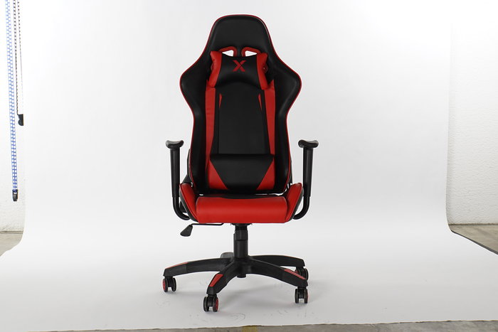 DKD Home Decor Silla Gaming Rojo Negro PU Metal PVC 68 x 136 x 65 cm