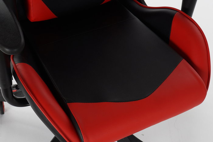 DKD Home Decor Silla Gaming Rojo Negro PU Metal PVC 68 x 136 x 65 cm