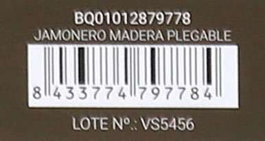 Inde Jamonero Plegable de Madera, 52 x 10.5 x 17.5 cm (6 Unidades) Inde Jamonero Plegable de Madera, 52 x 10.5 x 17.5 cm (6 Unidades)