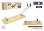 Inde Jamonero Plegable de Madera, 52 x 10.5 x 17.5 cm (6 Unidades)