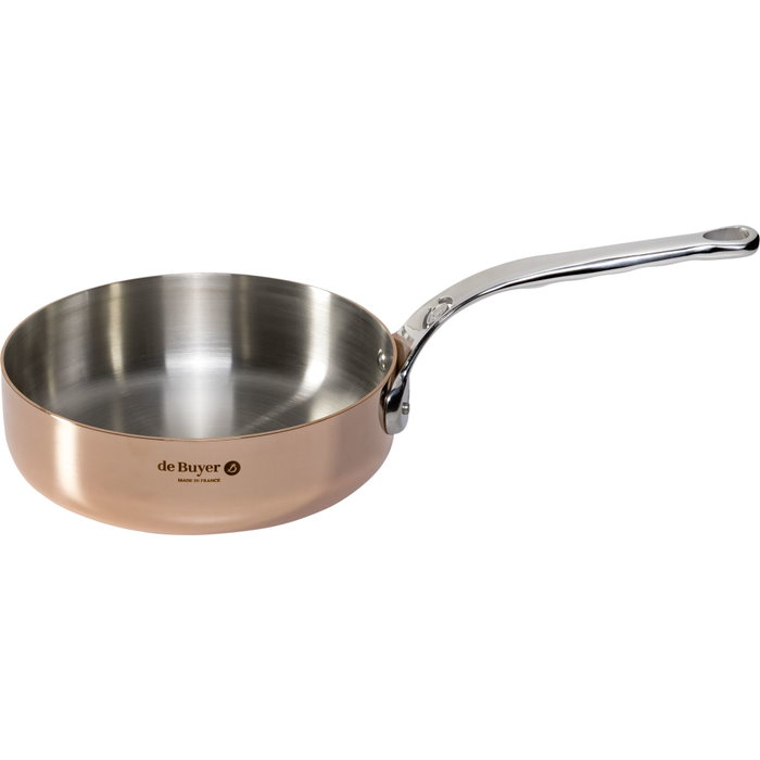 deBuyer Prima Matera Sauté Pan de cobre y acero, 20 cm deBuyer Prima Matera Sauté Pan de cobre y acero, 20 cm