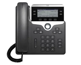 Cisco 7821 Teléfono IP, 2 Líneas, Negro y Plateado - Escritorio/Pared